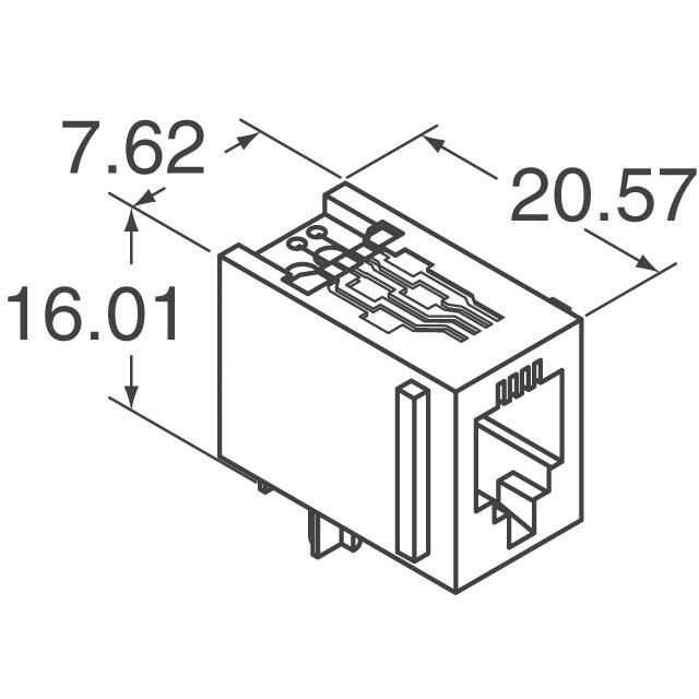 RJH-4L-B TE Connectivity Corcom Filters  Jack per connettori modulari